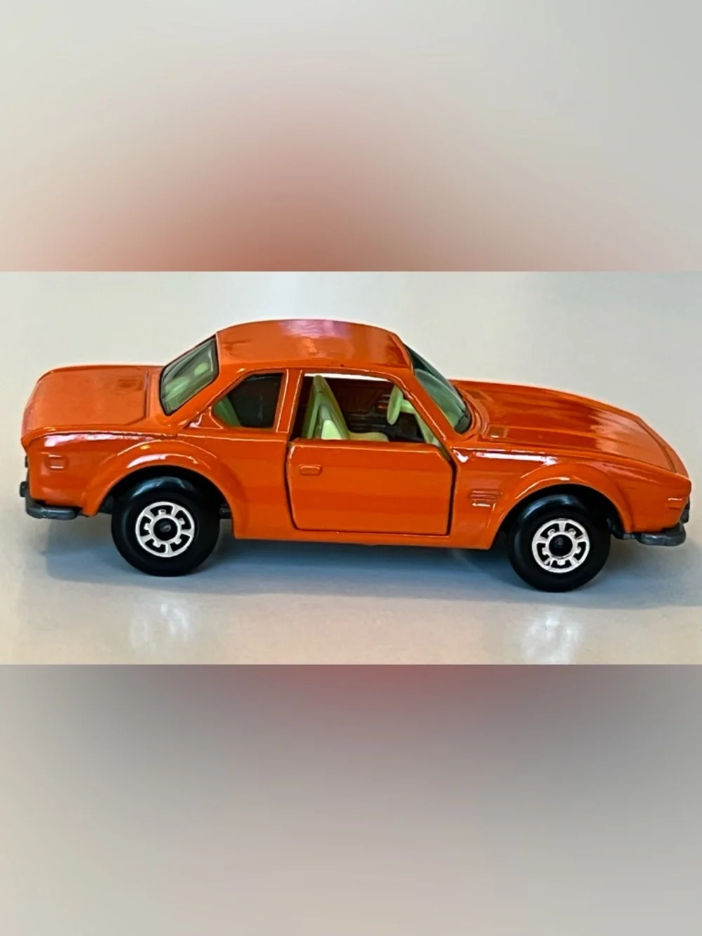 Vintage Matchbox Superfast No. 45 BMW 3.0 CSL 1976 Lesney England Orange
